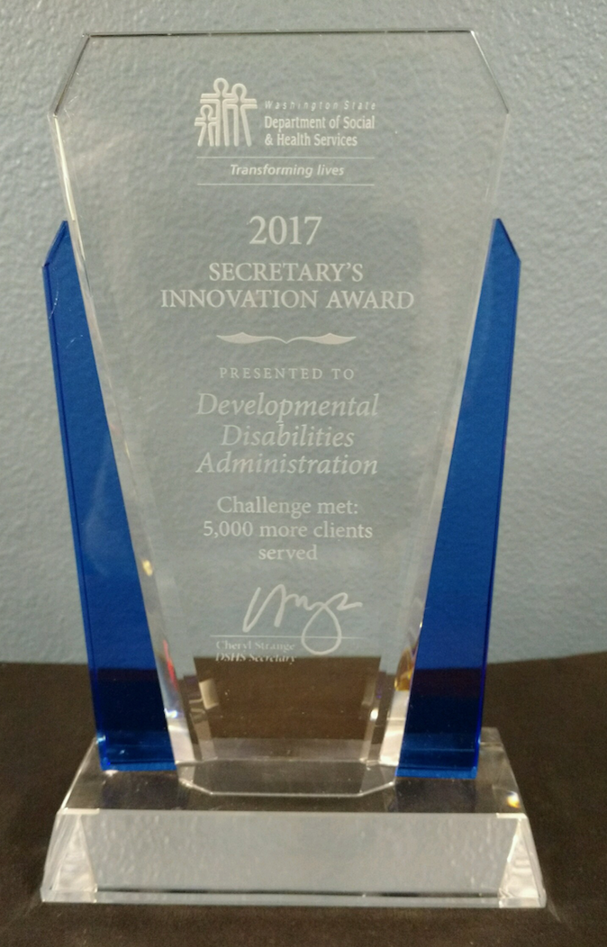 DDA Receives Secretary’s Innovation Award | Informing Families
