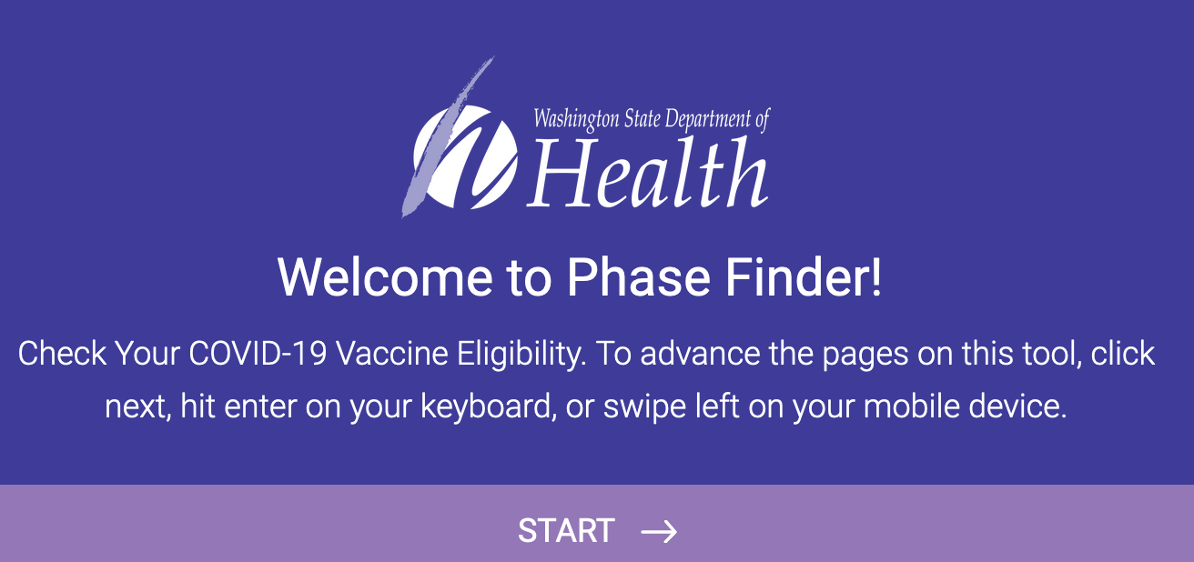 Washington State Department of Health Vaccine Phase Finder.