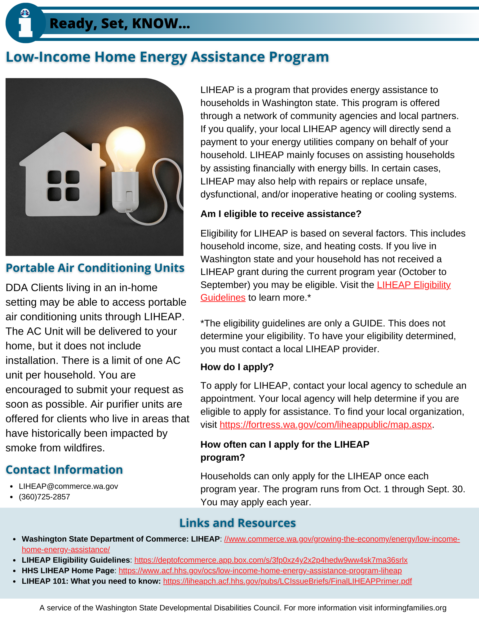 Home Energy Assistance Program Informing Families